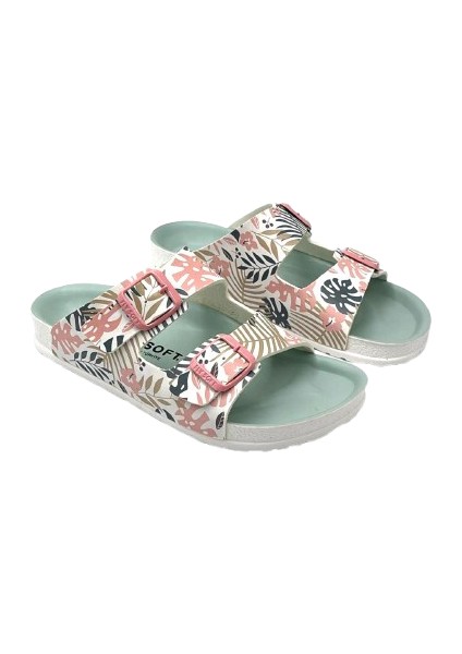 Fly Soft Çift Tokalı Günlük Terlik Çok Renkli modelleri