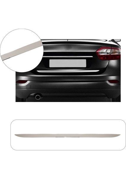 Renault Fluence Uyumlu 2010-2016 Krom Bagaj Alt Çıtası Paslanmaz Çelik