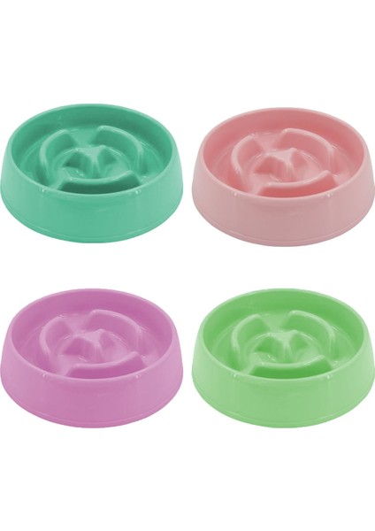 Küçük Boy Yavaş Mama Kabı, 375 Ml, Evcil Hayvanlar Için Renkli ve Şık Tasarım