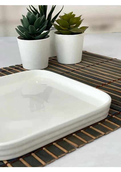 Beyaz Porselen Pasta Tabağı 18,5 cm fiyatları