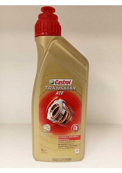 Transmax Atf Dexron Vı 1lt Üretim 09/2022