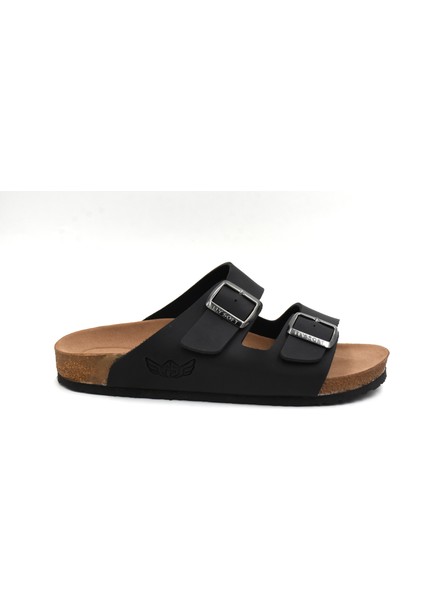 S903 Poli Hafif Taban Çift Toka Erkek Terlik Siyah fiyatları