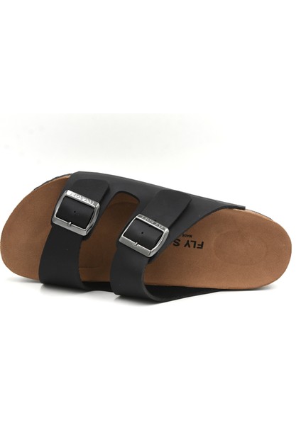 S903 Poli Hafif Taban Çift Toka Erkek Terlik Siyah fırsatları