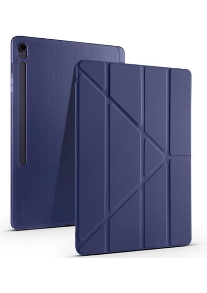 Galaxy Tab S10 Fe+ Plus 13.1" SM-X620 2025 Uyumlu Kapaklı Kılıf Kalem Bölmeli Standlı Uyku Modlu