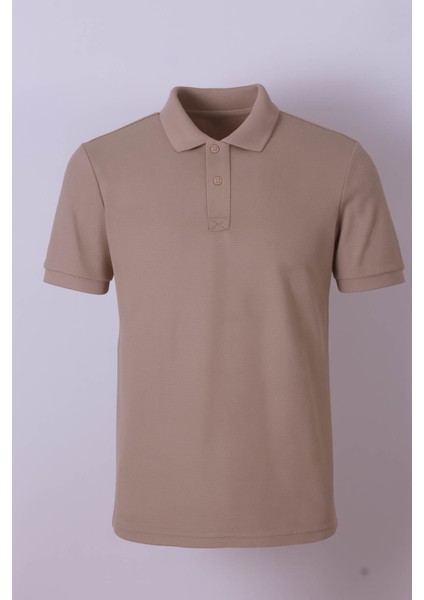 Petek Süprem Polo Yaka Vizon Erkek T-Shirt 2326