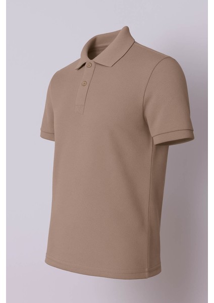 Petek Süprem Polo Yaka Vizon Erkek T-Shirt 2326 modelleri
