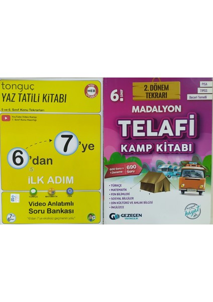 6'dan 7'ye Hazırlık Kitabı+ 6. Sınıf Madalyon 2. Dönemtekrarı