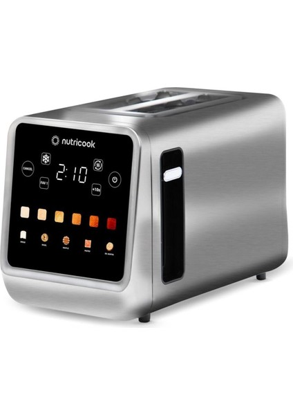 2 Dilimli Akıllı Tost Makinesi, Dokunmatik Ekranlı Paslanmaz Çelik, 850W