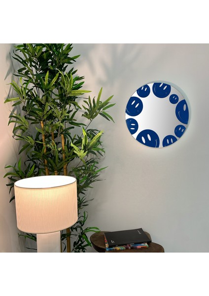 Gülücük Desen Baskılı Dekoratif Ayna