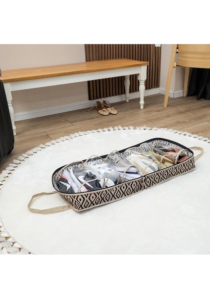 6 Bölmeli Desenli Ayakkabı Hurcu Seyahat Tipi Valiz Üstü Hurç (35X22X40) fırsatları