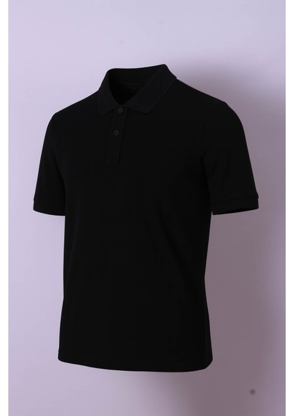 Pike Jakar Yaka Siyah Erkek T-Shirt 2739 modelleri