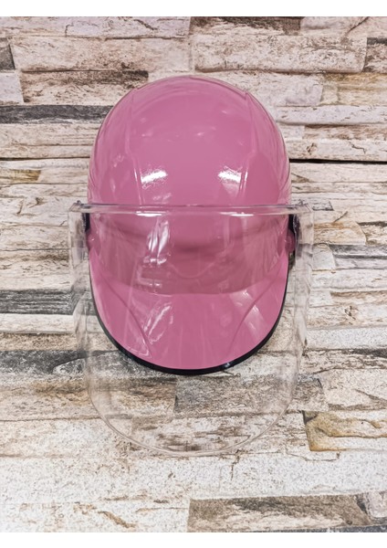 Açık Parlak Kask Pembe