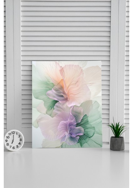 Zarif Çiçek Soyut Kanvas Tablo – NV00290 modelleri