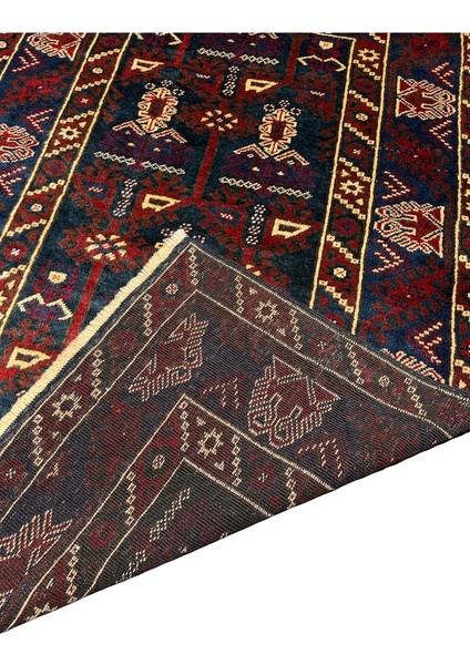El Dokuma Sıfır Eski Döşemealtı Halısı 125X190 Lacivert Kök Boya fırsatları