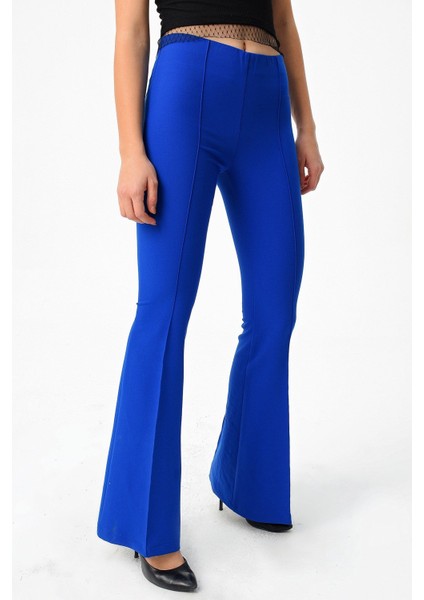 Kadın 2412 Saks Pantolon