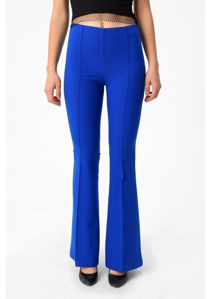 Kadın 2412 Saks Pantolon