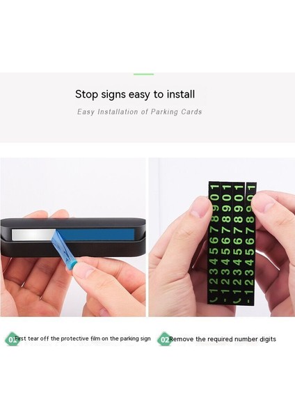 Numaratör APRK-01 Geçiçi ( Park ) Telefon Numarası Plaketi modelleri