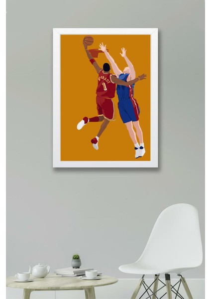 Tracy Mcgrady Çerçeveli Tablo - Basketbol Nba Posteri Tablo fiyatları