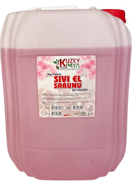 Hoş Kokulu Sıvı El Sabunu 20 kg - Bol Köpüklü