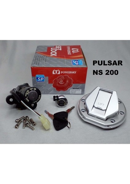 Bajaj Pulsar Ns 200 Kontak Seti (Kontak-Depo Kapağı-Kilit)
