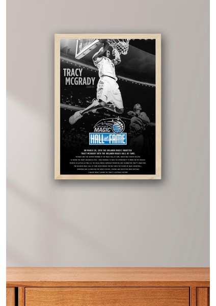 Tracy Mcgrady Çerçeveli Tablo - Basketbol Nba Posteri Tablo fiyatları