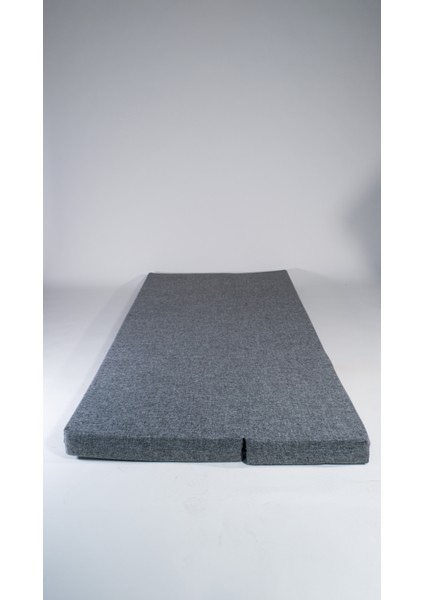 Katlanır Sünger Yatak 60*40*185*10 cm Uzunluk Gri Sünger Keten Kumaş modelleri