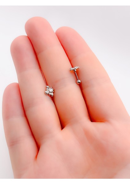 Cerrrahi Çelik Piercing ( Pirsing ) Tek Taşlı Arı Figürlü Tragus Helix Piercing (1ADET) fiyatları