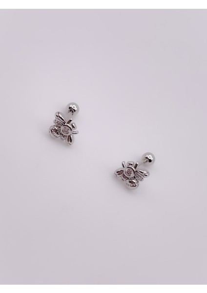 Cerrrahi Çelik Piercing ( Pirsing ) Tek Taşlı Arı Figürlü Tragus Helix Piercing (1ADET) modelleri