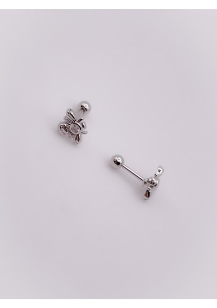 Cerrrahi Çelik Piercing ( Pirsing ) Tek Taşlı Arı Figürlü Tragus Helix Piercing (1ADET) fırsatları