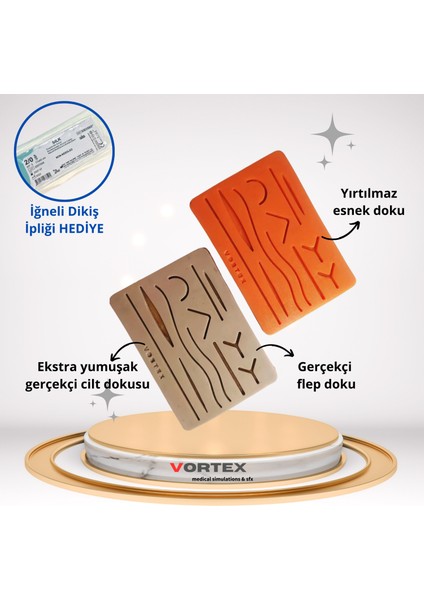 Gelişmiş Gerçekçi Cerrahi Eğitim Dikiş Pedi