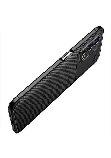Oppo A55 4g Kılıf Kamera Korumalı Karbon Desenli Lux Negro Silikon - Siyah + Hayalet Ekran Koruyucu indirimleri