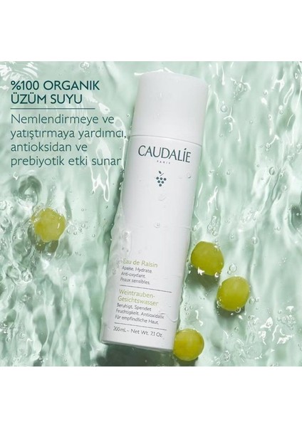 Grape Water Organik Üzüm Suyu Ferahlatıcı Etki 200 ml Tüm Cilt Tipleri İçin