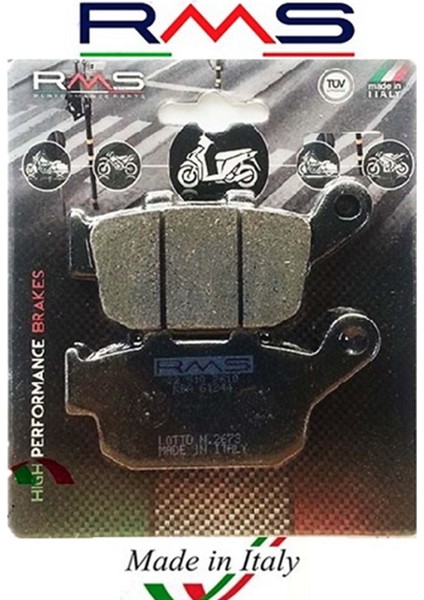 Rms 510-2610 Organik Disk Fren Balata