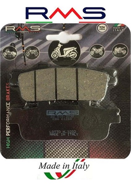Rms 510-3230 Organik Disk Fren Balata