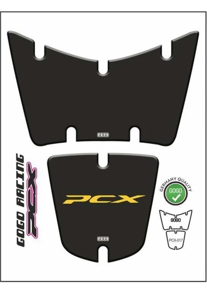 Honda Pcx 2014-2017 Sarı-Siyah Tank Pad