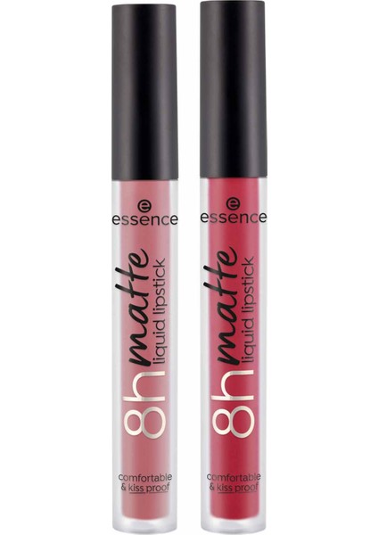 Mat Likit Ruj 2'li Set (Rosy Nude & Classic Red)
