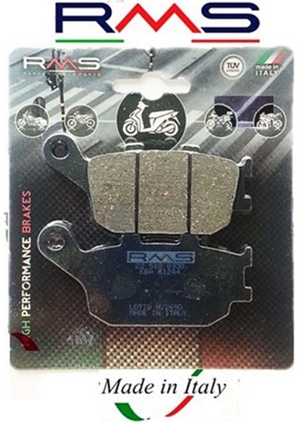 Rms 510-0930 Organik Disk Fren Balata
