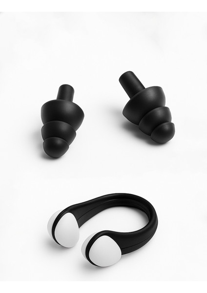 4'lü Yetişkin Yüzücü Seti Deniz Gözlüğü Havuz Bonesi Kulak Burun Tıkacı Havuz Gözlüğü Yüzücü Gözlüğü