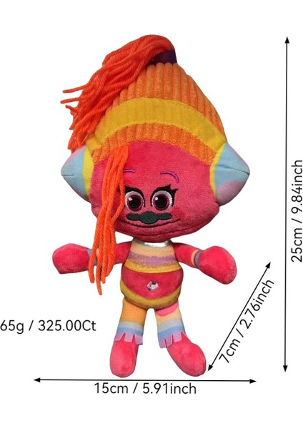 Trolls Band Together Peluş Oyuncak Çizgi Film Bobby Blanche Bebek (Yurt Dışından)