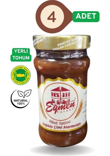 Buğday Çimi Marmelatı(Uğut Tatlısı)360 gr.-4 Adet