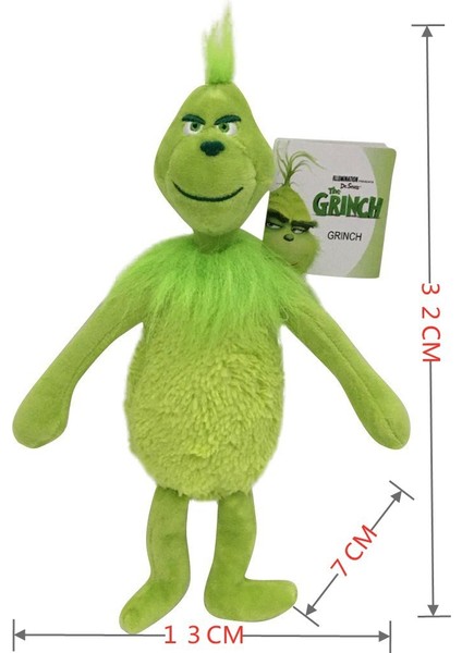 Noel Canavarı Grinch Peluş Oyuncaklar Yeşil Canavar Grinch Çocuk Çizgi Film Bebekleri Bebekler (Yurt Dışından)