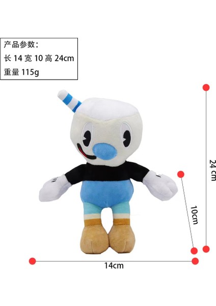 Avrupa ve Amerika Birleşik Devletleri Yeni The Cuphead Show Çocuk Bebek Çay Dağı Kafa Macera Çay Dağı Kral Peluş Oyuncaklar (Yurt Dışından)