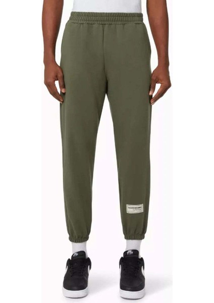 Unisex Klasik Organik Pamuk Sweatpants - Khaki Renk Seçeneği