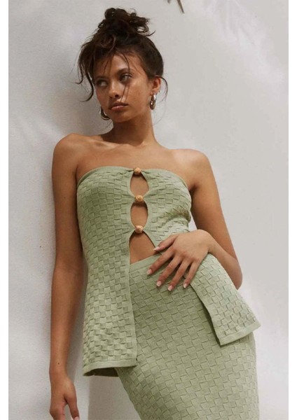 Wataya Top - Strapless, Pamuklu, Şık Tasarım ve Maxi Etekle Tamamlayıcı