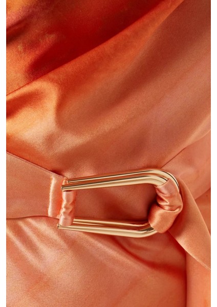 Boise Saten Midi Elbise, Melon Watercolour fırsatları