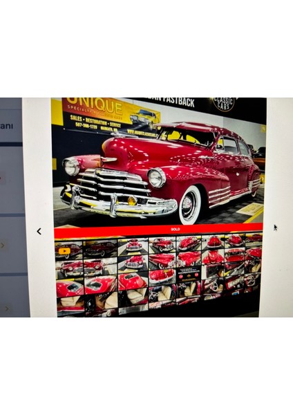 1946-47-48 Chevrolet Fleetline Oto Radyosu 29 cm 28 cm 19 cm Ölçülerinde - Fm Kiti Takılmıştır