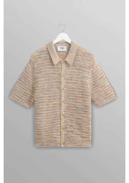 Erkekler Için Tellaro Ss Gömlek - Rainbow Twist Tasarımı ile Şıklığı Yakalayın