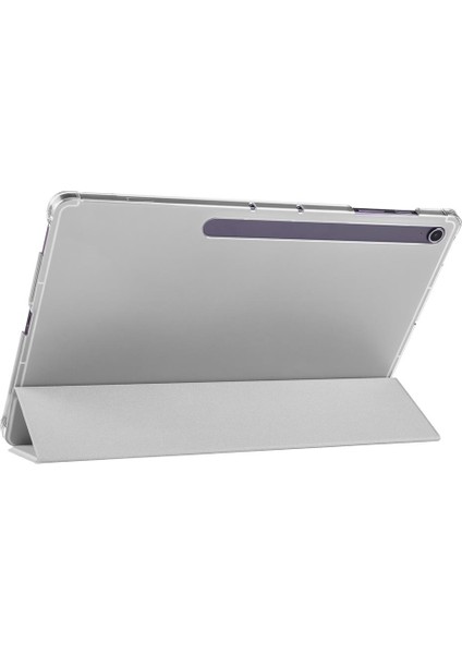 Galaxy Tab S10 Fe+ Plus 13.1" SM-X620 2025 Uyumlu Kapaklı Kılıf Kalem Bölmeli Standlı Uyku Modlu