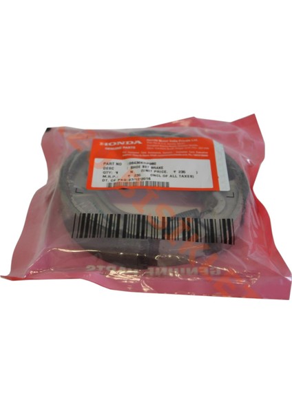 Honda Dio Fren Balata (Honda Spacy, Honda Activa, Honda Beat, Honda Fizy, Honda Cbf, Honda Spacy Alpha, Honda Pcx, Rks Spontini 110) (Oem Üretim)