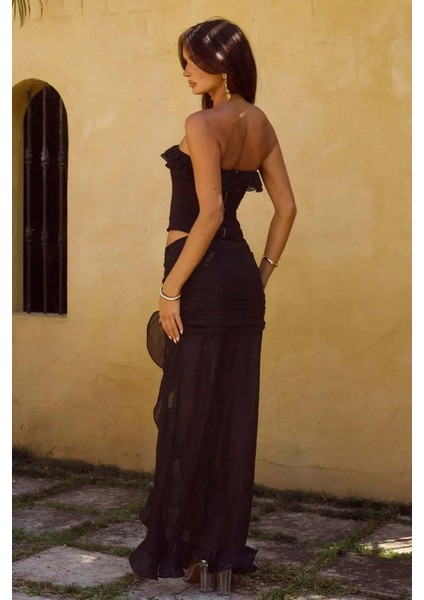 Javiya Maxi Etek - Şık ve Feminine Tasarım, Yan Yırtmaç ile Zarafetinizi Tamamlayın fiyatları